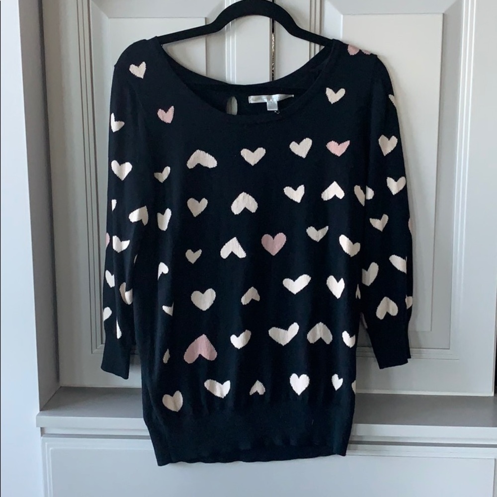 NWT LC Lauren Conrad I Heart LA Sweater Size L